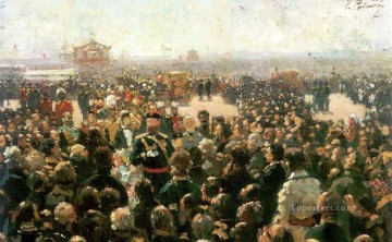 1885年 ペトロフスキー宮殿の宮廷でアレクサンダー3世による地元のコサック指導者らのレセプション イリヤ・レーピン Oil Paintings